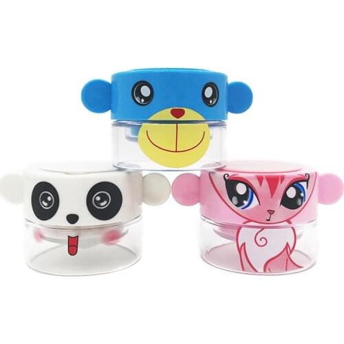 Cartoon Baby Tablet Pill Grinder Multi-function Crusher Medicine Roller Sprayer Case Holder