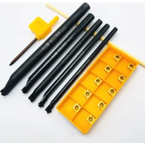S06K-SCLCR06 S06K / S07K / S08K / S10K / S12M 95 Degree Spiral Turning Tool Holder SCLCL06 Boring Bar CCMT060204 Carbide Insert
