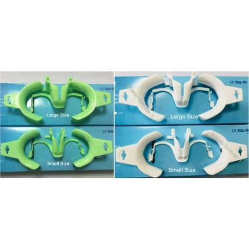 Dental Dry Field Nola Orthodontic Lip Cheek Retractors Green White Saliva 1Set