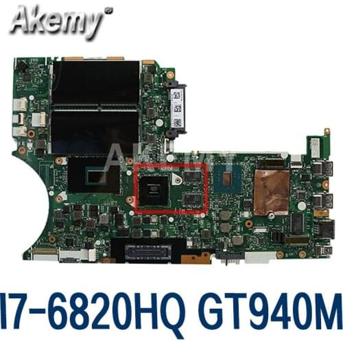 01AV866 01YR841 For LENOVO Thinkpad T460P I7-6820HQ GT940M Notebook Mainboard BT463 NM-A611 N16S-GTR-S-A2 Laptop motherboard