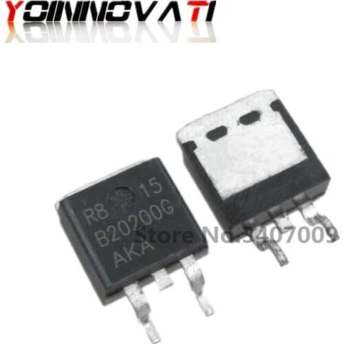 10pcs/lot B20200 B20200AKA B20200G SMD Schottky Diode TO263