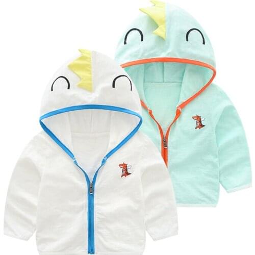 2018 cute baby clothes Kids Jacket Summer Boys girls Coats Cartoon animal Chicken shape Cotton Sun Protection Clothing