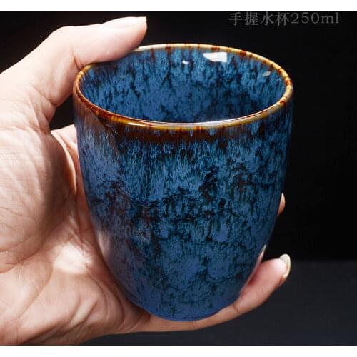 250ml Ceramic Big Teacup Colorful Handmade Water Tea Coffee Mugs Chinese Teaware Drinkware