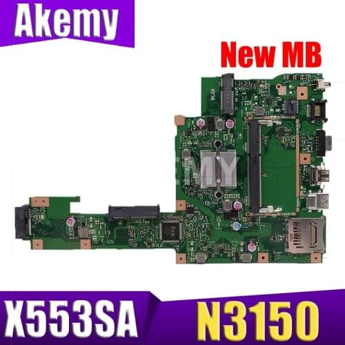 Akemy X553SA Motherboard N3150 4 cores For ASUS A553S A553SA F553S F553SA X553S laptop Motherboard X553SA Mainboard