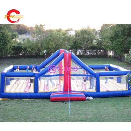 Free air ship to door,Customized giant Outdoor inflatable volleyball court, commercial grade inflatable volleyball field