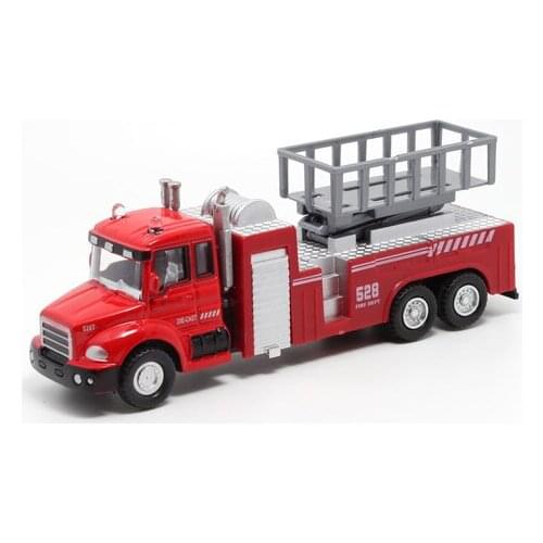 Car toy Electric Metal A Ladder Trucks Toy Alloy Car Model Water Gun Fire Truck Acousto-optic Children Educational Gifts