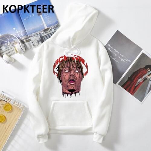 Hip Hop Singer Juice Wrld RIP Print Harajuku Hoodies Men 2019 Streetwear Rapper Casual Tops Gothic Hoody Male Clothes