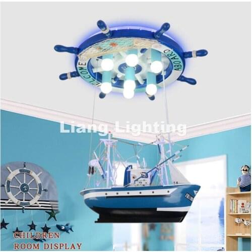 Art Decora Children Boat Pendant Lamp Modern Rubber Design Pendant Lights Fixture Kids Children Bed Room Lighting Free Shipping