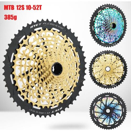 RYET MTB 12 Speed 10-52T Cassette Ultimate XD Freewheel Rainbow 385g ULT 10-50T Ultralight 12s k7 Colorful