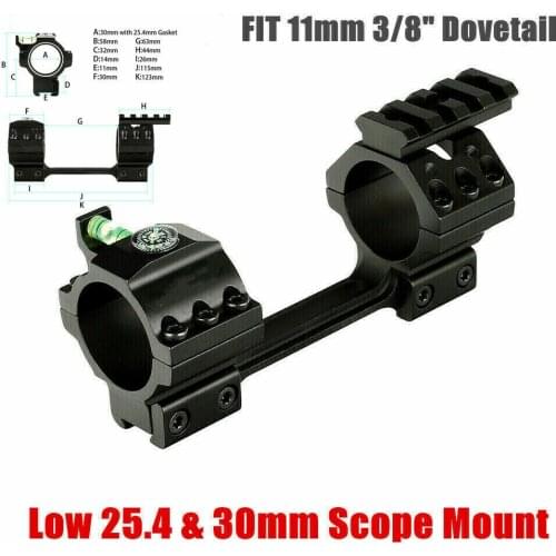 11mm 3/8" Tactical 30mm/1" Dual Rings Rifle Scope Mount Fit Dovetail Rings For Pistol Airgun Shotgun