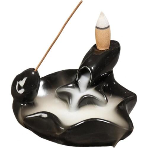 Incense Burner Eco-friendly Decorative Monk Shaped Handcrafted Beautiful Censer Holder Burners Home Decorating