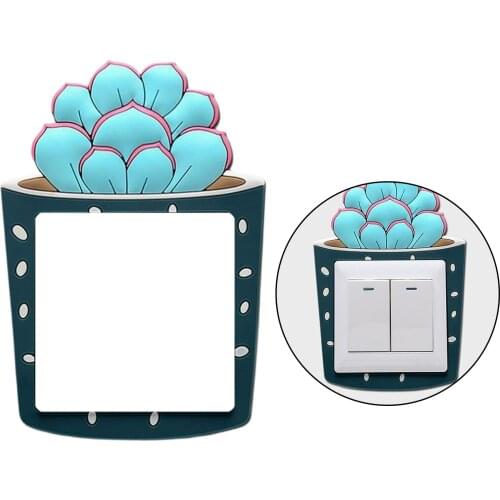 Luminous Light Switch Sticker Kids Baby Nursery Room Cartoon Glowing Wall Decoration Decal for Children Bedroom Home Decor