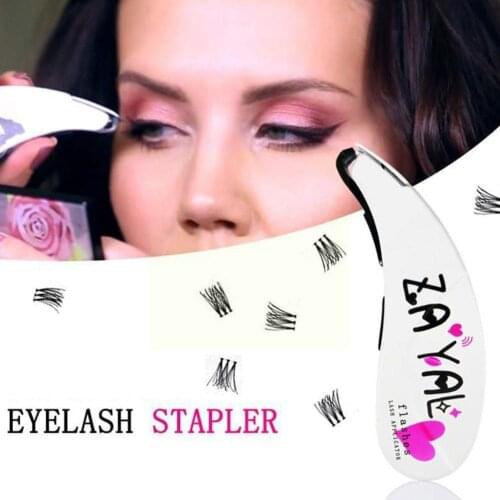 Mini Eyelash Stapler False Eyelashes Aplicator Contains 45 Up Lash Extensions Eye Buds Natural Lash Curl Make Tools Eye Too O0I4