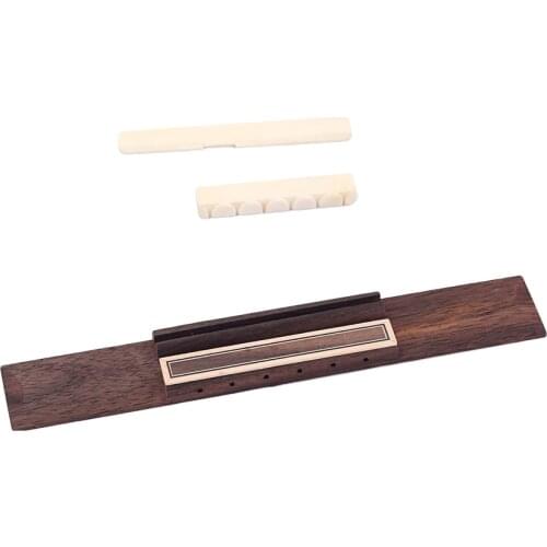 1 Set Rosewood Classical Guitar Bridge Saddle Bone Nuts for Classical Guitar Practicers