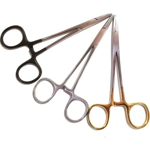 Tiangong gold handle needle holding pliers for double eyelid thread embedding tools
