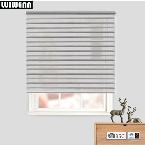 Various colors home decoration shangri-la shading blinds custom made sizes triple blinds