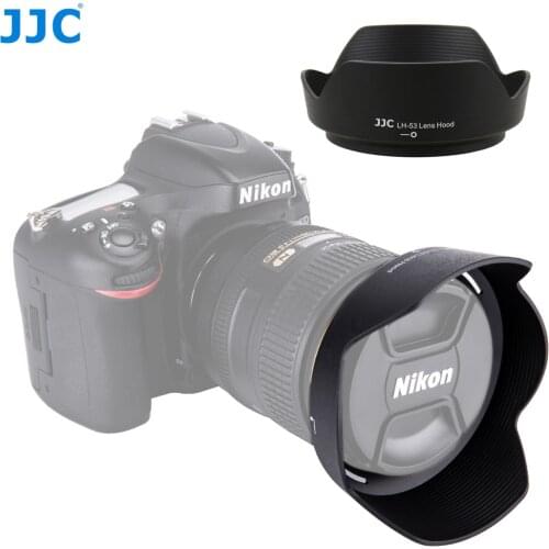 JJC Camera Reversible Lens Hood for Nikon AF-S NIKKOR 24-120mm f/4G ED VR Lens replaces Nikon HB-53 Lens Shade