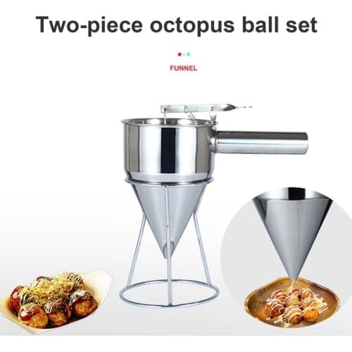 22x14.5cm Pancake Batter Dispenser Stainless Steel Handheld Stirring Separator Baking Cupcakes Pancake Separator Measuring Cup