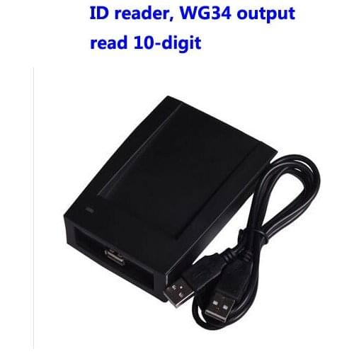 RFID reader, USB reader, EM/ID card reader,Read 10-digit, WG34 output, usb assign device,sn:09C-EM-34,min:5pcs