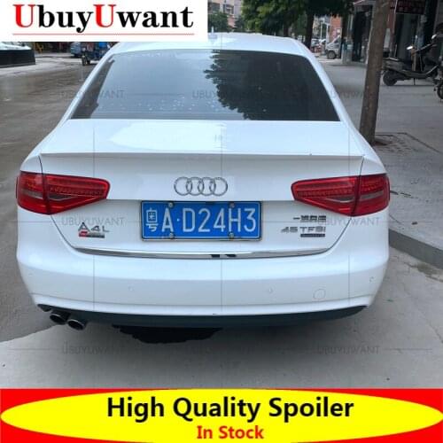 UBUYUWANT Rear Spoiler ABS Material Primer Color Car Tail Wing Decoration Trunk Spoiler For 2012 2013 2014 2015 Audi A4 B8.5