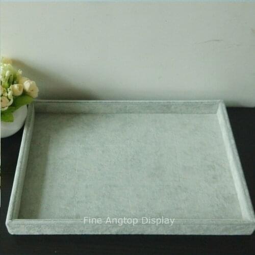 Velvet Jewelry Display Organizer Tray Show Stand Box Storage Bracelet Rings Earrings Brooch Necklace Watch Show Case Tray