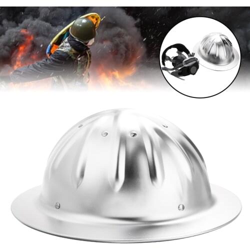 Aluminum Alloy Safety Helmet High Hardness Railway Metallurgy Mine Work Cap Lightweight Full Brim Construction Safety Helmet