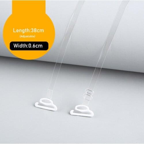 0.6/0.8/1CM Women Invisible Shoulder Straps Transparent Silicone Adjustable Bra Belt Match Dress Underwear Intimates Accessories
