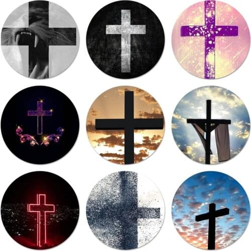 Bible Jesus Christ Christian Cross Icons Pins Badge Decoration Brooches Metal Badges For Backpack Decoration