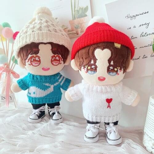 1PCS New Arrival Cute Clothing Knitted Sweater for EXO Doll 20cm Handmade Doll Clothes DollS Accessories Gift