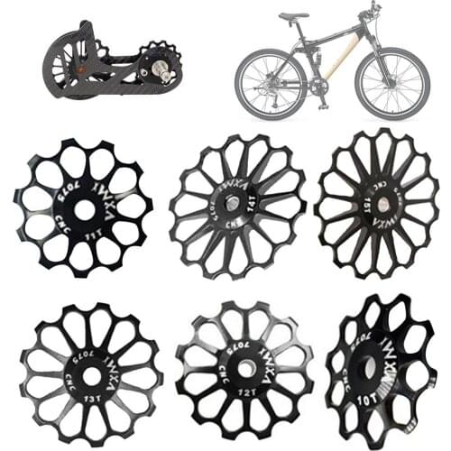 1pcs Bicycle Steel Bearing Derailleur 11T 13T Mountain Road Bike Rear Derailleur Pulley Roller Bearing Wheel Parts Accessories