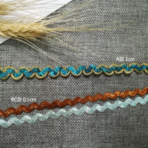 1Yards Latest Silver Gold Lace Fabric Guipure Curtain Ribbon Sequin Lace Material For Sewing Dress Trimmings Clothing Decor QZ44