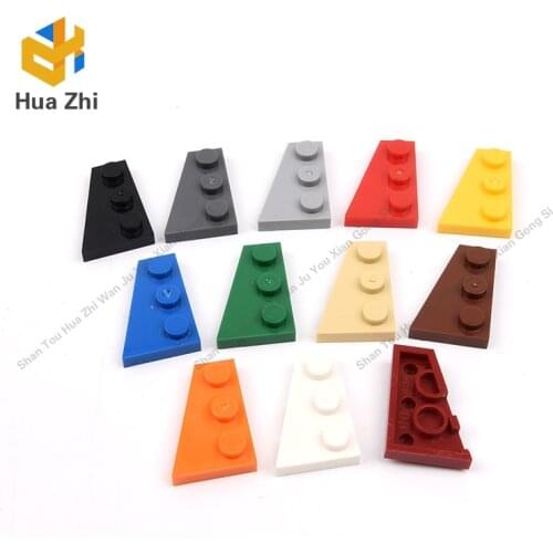 10PCS 43723 Wedge Plate 3 x 2 LeftBuilding Blocks Parts MOC DIY Education Build Toys Brick