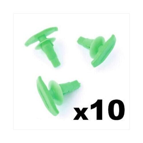 10x For Toyota Plastic Weatherstrip & Rubber Door Seal Clips, Door Gasket Clip Green