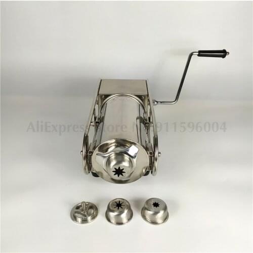 2L Manual Spanish Churros Machine Stainless Steel Horizontal Commercial Churros Making Equipment