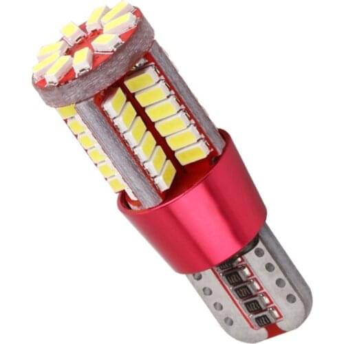 2Pcs T10 Led Canbus W5W 194 3014 57SMD White Auto Car Leds Bulbs Interior Reading Lights License Plate lamps 12V Car Styling