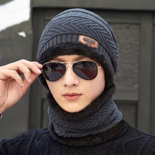 2020 Add Velvet and Thickened Woolen Cap In Winter Knit Cap In Autumn and Winter Wrap Cotton Cap and Neckwear with High Quality