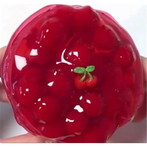 60ml New Cute Cherry Peach Slime Mud Mixing Cloud Slime Scented Toys For Children Clay Stress Relief Sludge Toys Birthday Gify