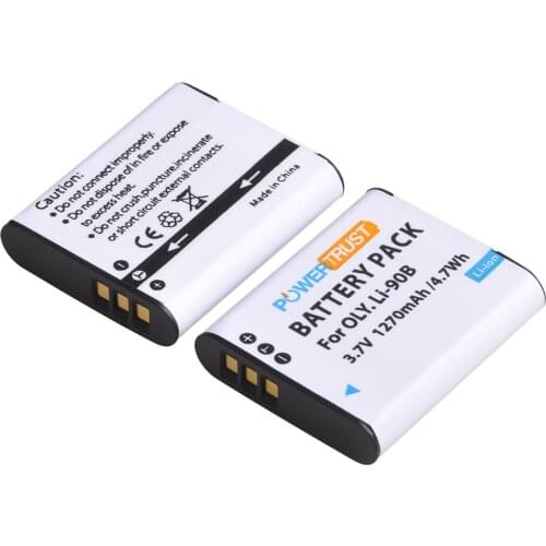 Powertrust LI-90B LI-92B LI90B Camera Battery akku for Olympus Tough TG-5 TG-Tracker SH-1 SH-2 SP-100 IHS TG L20