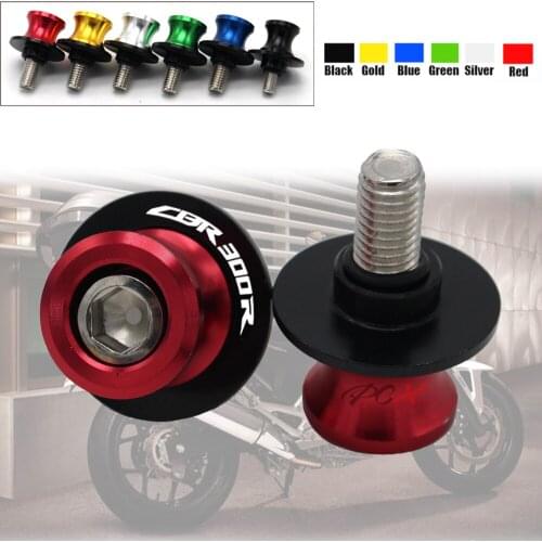Motorcycle Accessories CNC Aluminum M8 Swingarm Spools Slider Stand Screw For Honda CBR300R-CB300F-FA CBR-300R 2014 2015 2016