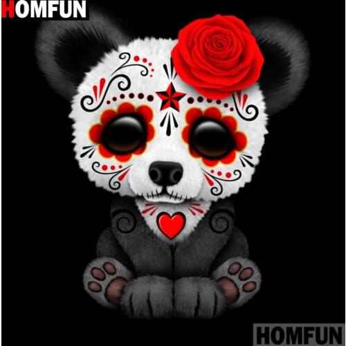 HOMFUN Full Square/Round Drill 5D DIY Diamond Painting "cartoon animals"3D Embroidery Cross Stitch 5D Decor Gift A15321