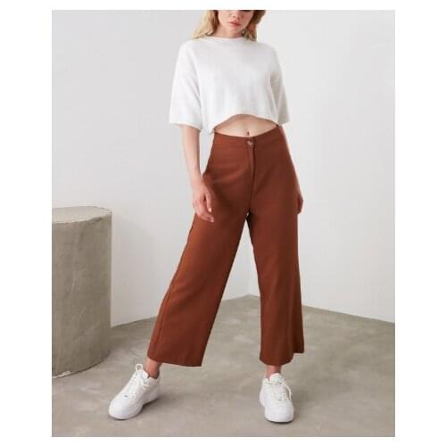 Thin Wide Leg Mid Waist Pants 3 color minimalist women chic style spring/autumun high fashion