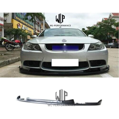 E90 3 Series A Style High Quality Carbon Fiber Auto Car Front lip Aprons Splittter for BMW E90 M3 Bumper Car Body Kit 05-11