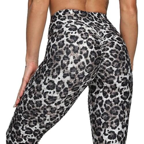 Print Leggings Booty Yoga Pants Fitness Women Seamless Workout Tights High Waist Push Up Butt Lifting Trousers Gym Running Pants