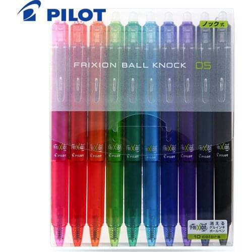 10-color Suit PILOT Frixion Series LFBK-23EF Hot Erasable Pen Color Press Gel Pen Temperature Control Ink Student Stationery