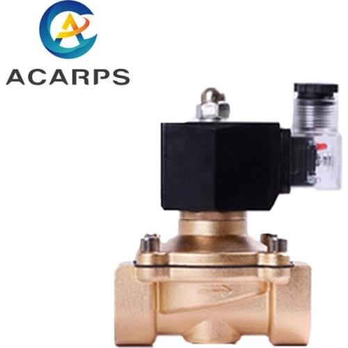 1" Normally Closed Brass Solenoid Valve 220V Liquefied Petroleum Gas Natural Gas Switch Valve Water Valve