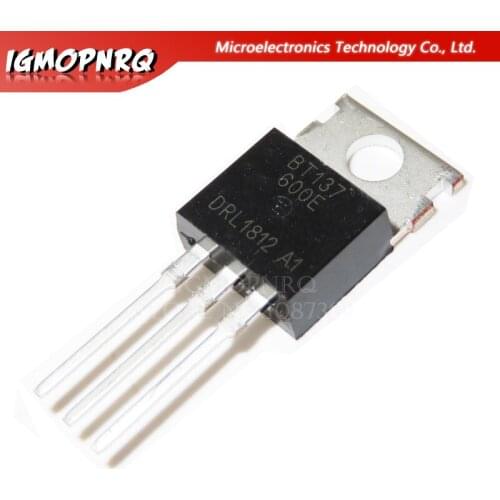 10pcs BT137-600E BT137 BT137-600 600V Triacs RAIL TRIAC TO-220 new original