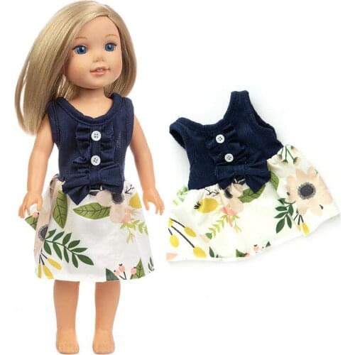 2021 New Pattern Costume Tibetan Willow Leaf Butterfly Skirt Fit 18 Inch American&43cm Baby New Born Doll Clothes Accessories