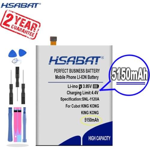 HSABAT 0 Cycle 5150mAh Battery for Cubot KingKong KING KONG High Quality Batteries