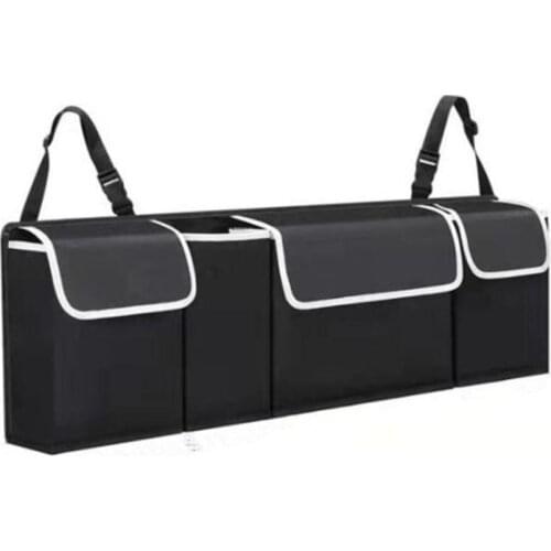 Car Trunk Organizer Box Large Capacity Auto Multiuse Tools Storage Bag Stowing Tidying Leather Folding For Emergency Storage Box
