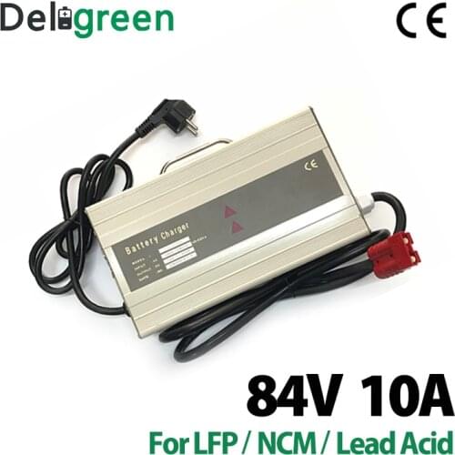 Personalized 84V 10A Lipo Battery Charger Program for 20s 4.2v cells American plug with Customized Connectors